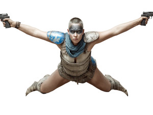 Fierce Warrior Woman V9 Vinyl Car Decal Sticker – Waterproof & UV-Resistant 6.1866666666666665"