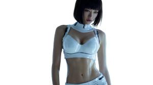 Cyborg Kusanagi Admiring V3 Vinyl Car Decal Sticker – Waterproof & UV-Resistant 2.72"