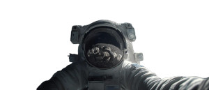 Astronaut Moon Selfie V2 Vinyl Car Decal Sticker – Waterproof & UV-Resistant 4.