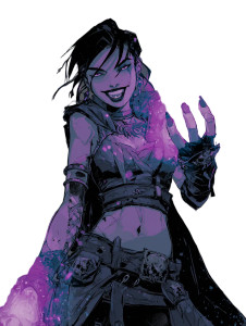 Goth Sorceress Spell Vinyl Car Decal Sticker – Waterproof & UV-Resistant 8.213333333333333"