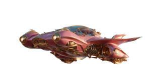 Futuristic Flying Car V13 Vinyl Car Decal Sticker – Waterproof & UV-Resistant 5.4