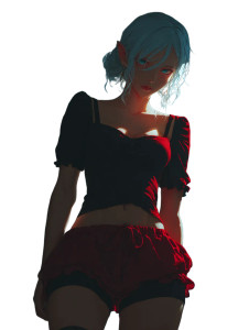 Anime Elf Frieren Vinyl Car Decal Sticker – Waterproof & UV-Resistant 8.213333333333333"