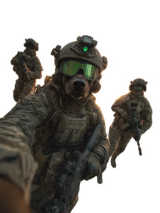 Tactical K9 Selfie Vinyl Car Decal Sticker – Waterproof & UV-Resistant 4.1066666666666665"