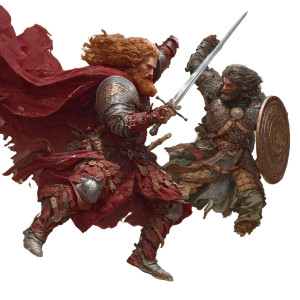 Mage Vs Fighter Duel Vinyl Car Decal Sticker – Waterproof & UV-Resistant 3.4133333333333336"