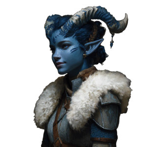 Blue Tiefling Portrait Vinyl Car Decal Sticker – Waterproof & UV-Resistant 3.4133333333333336" Blue Tiefling Portrait Vinyl Car Decal Sticker – Waterproof & UV-Resistant 3.4133333333333336"