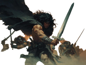 Heroic Barbarian Warrior Vinyl Car Decal Sticker – Waterproof & UV-Resistant 3.0933333333333333"