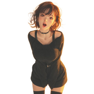 Anime Girl Model V2 Vinyl Car Decal Sticker – Waterproof & UV-Resistant 3.4133333333333336"