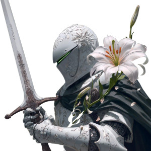 White Knight V12 Vinyl Car Decal Sticker – Waterproof & UV-Resistant 3.4133333333333336"