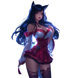 Magical Fox Girl Vinyl Car Decal Sticker – Waterproof & UV-Resistant 3.4133333333333336"