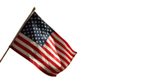 Flying American Flag Vinyl Car Decal Sticker – Waterproof & UV-Resistant 2.72"
