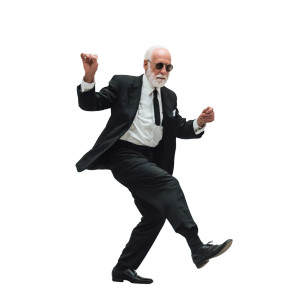 Dancing Gallery Man Vinyl Car Decal Sticker – Waterproof & UV-Resistant 6.826666666666667"