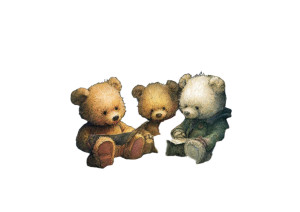 Whimsical Teddy Bears Vinyl Car Decal Sticker – Waterproof & UV-Resistant 6.1866666666666665"