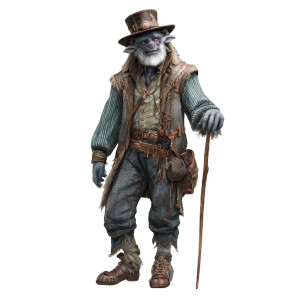 Steampunk Firbolg Vinyl Car Decal Sticker – Waterproof & UV-Resistant 3.4133333333333336" Steampunk Firbolg Vinyl Car Decal Sticker – Waterproof & UV-Resistant 3.4133333333333336"