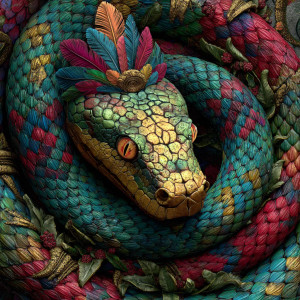 Rainbow Serpent Spiral Vinyl Car Decal Sticker – Waterproof & UV-Resistant 3.4133333333333336"