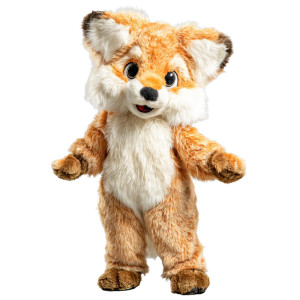 Cute Fox Mascot V2 Vinyl Car Decal Sticker – Waterproof & UV-Resistant 3.4133333333333336"
