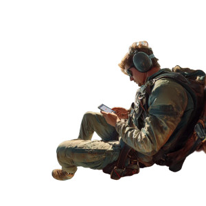 Parachutist In Plane Vinyl Car Decal Sticker – Waterproof & UV-Resistant 6.826666666666667"