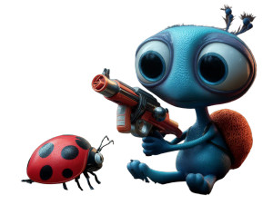 Pixar Alien Play Vinyl Car Decal Sticker – Waterproof & UV-Resistant 6.1866666666666665"