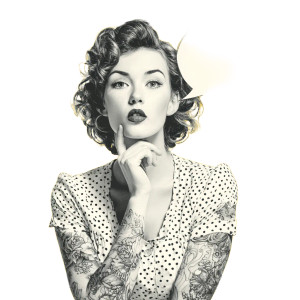 Tattooed Girl Frame Vinyl Car Decal Sticker – Waterproof & UV-Resistant 3.4133333333333336" Tattooed Girl Frame Vinyl Car Decal Sticker – Waterproof & UV-Resistant 3.4133333333333336"