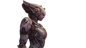 Alien Mech Robot Vinyl Car Decal Sticker – Waterproof & UV-Resistant 2.72"