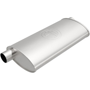 Bosal USA Aluminized Exhaust Muffler | Universal Flow Core Construction | 2" Offset Inlet/Outlet Bosal USA Aluminized Exhaust Muffler | Universal Flow Core Construction | 2" Offset Inlet/Outlet
