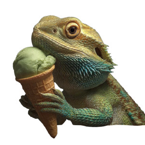 Bearded Dragon Treat Vinyl Car Decal Sticker – Waterproof & UV-Resistant 3.4133333333333336"
