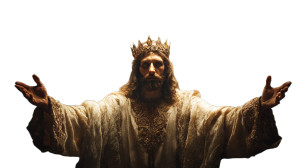 Christ With Crown Vinyl Car Decal Sticker – Waterproof & UV-Resistant 2.72"