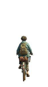 Boy On Bicycle V4 Vinyl Car Decal Sticker – Waterproof & UV-Resistant 4.8533333333333335"