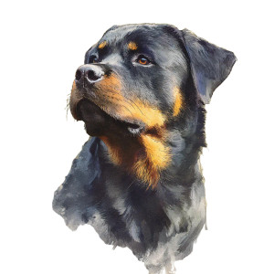 Rottweiler Watercolour Vinyl Car Decal Sticker – Waterproof & UV-Resistant 3.4133333333333336" Rottweiler Watercolour Vinyl Car Decal Sticker – Waterproof & UV-Resistant 3.4133333333333336"