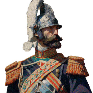 Knight In Uniform Vinyl Car Decal Sticker – Waterproof & UV-Resistant 3.4133333333333336"