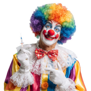 Happy Colorful Clown Vinyl Car Decal Sticker – Waterproof & UV-Resistant 3.4133333333333336"