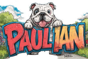 Smiling Bulldog Graffiti Vinyl Car Decal Sticker – Waterproof & UV-Resistant 2.986666666666667"