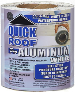 Super Reinforced Roof Repair Tape | Use on Metal/Flat Roofs, RVs, Trucks | Waterproof & Puncture Resistant Super Reinforced Roof Repair Tape | Use on Metal/Flat Roofs, RVs, Trucks | Waterproof & Puncture Resistant