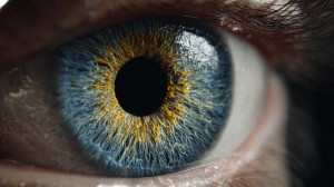 Human Iris Close-Up V2 Vinyl Car Decal Sticker – Waterproof & UV-Resistant 2.72"