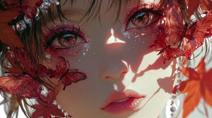 Ethereal Anime Beauty V2 Vinyl Car Decal Sticker – Waterproof & UV-Resistant 2.72"