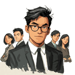 Asian Lawyer Cartoon Vinyl Car Decal Sticker – Waterproof & UV-Resistant 3.4133333333333336" Asian Lawyer Cartoon Vinyl Car Decal Sticker – Waterproof & UV-Resistant 3.4133333333333336"