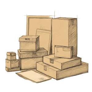 Cardboard Sketch Setup Vinyl Car Decal Sticker – Waterproof & UV-Resistant 3.4133333333333336"