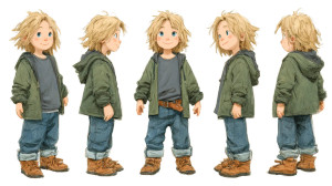 Smiling Blond Boy V2 Vinyl Car Decal Sticker – Waterproof & UV-Resistant 5.4