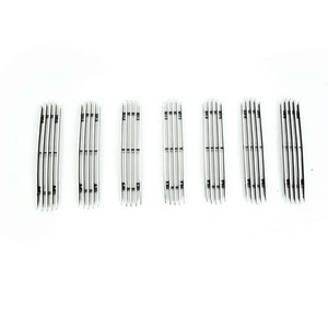 Dress Up Your Jeep! Paramount Automotive Grille Insert Overlay | Vertical Style, Polished Billet Aluminum