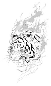 Japanese Tiger Tattoo Vinyl Car Decal Sticker – Waterproof & UV-Resistant 4.746666666666667" Japanese Tiger Tattoo Vinyl Car Decal Sticker – Waterproof & UV-Resistant 4.746666666666667"