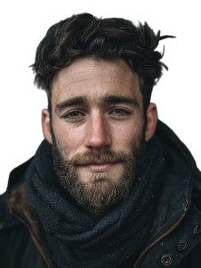 Relatable Young Man Vinyl Car Decal Sticker – Waterproof & UV-Resistant 8.213333333333333"