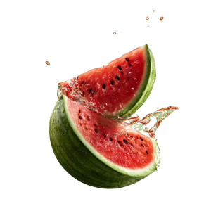 Flying Watermelon Slices Vinyl Car Decal Sticker – Waterproof & UV-Resistant 3.4133333333333336"