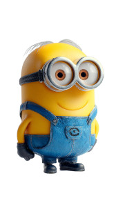 Cheerful Cartoon Minion Vinyl Car Decal Sticker – Waterproof & UV-Resistant 9.706666666666667"