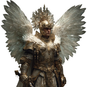 Golden Angel V12 Vinyl Car Decal Sticker – Waterproof & UV-Resistant 3.4133333333333336"