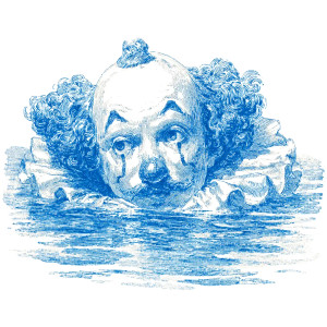 Sad Clown Swimming Vinyl Car Decal Sticker – Waterproof & UV-Resistant 3.4133333333333336" Sad Clown Swimming Vinyl Car Decal Sticker – Waterproof & UV-Resistant 3.4133333333333336"