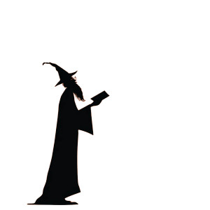 Wizard Reading Silhouette Vinyl Car Decal Sticker – Waterproof & UV-Resistant 3.4133333333333336"