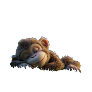 Sleeping Baby Monkey Vinyl Car Decal Sticker – Waterproof & UV-Resistant 3.4133333333333336" Sleeping Baby Monkey Vinyl Car Decal Sticker – Waterproof & UV-Resistant 3.4133333333333336"