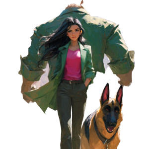 Stylish Woman With Dog V2 Vinyl Car Decal Sticker – Waterproof & UV-Resistant 3.4133333333333336" Stylish Woman With Dog V2 Vinyl Car Decal Sticker – Waterproof & UV-Resistant 3.4133333333333336"