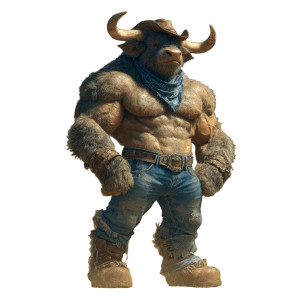 Muscular Minotaur Cowboy Vinyl Car Decal Sticker – Waterproof & UV-Resistant 3.4133333333333336" Muscular Minotaur Cowboy Vinyl Car Decal Sticker – Waterproof & UV-Resistant 3.4133333333333336"