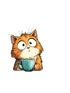 Cartoon Cat Coffee Vinyl Car Decal Sticker – Waterproof & UV-Resistant 8.213333333333333" Cartoon Cat Coffee Vinyl Car Decal Sticker – Waterproof & UV-Resistant 8.213333333333333"