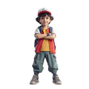 Young Pokémon Trainer Vinyl Car Decal Sticker – Waterproof & UV-Resistant 3.4133333333333336"